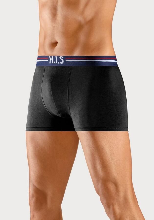 H.I.S Boxershort voor heren met strepen en logo in de band (set 5 stuks) - Foto 4