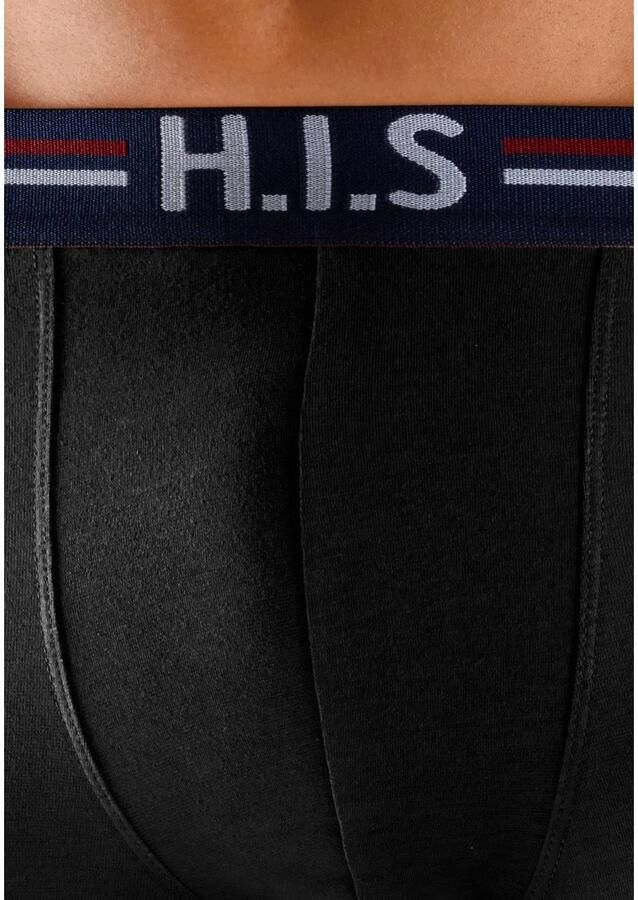 H.I.S Boxershort voor heren met strepen en logo in de band (set 5 stuks) - Foto 2