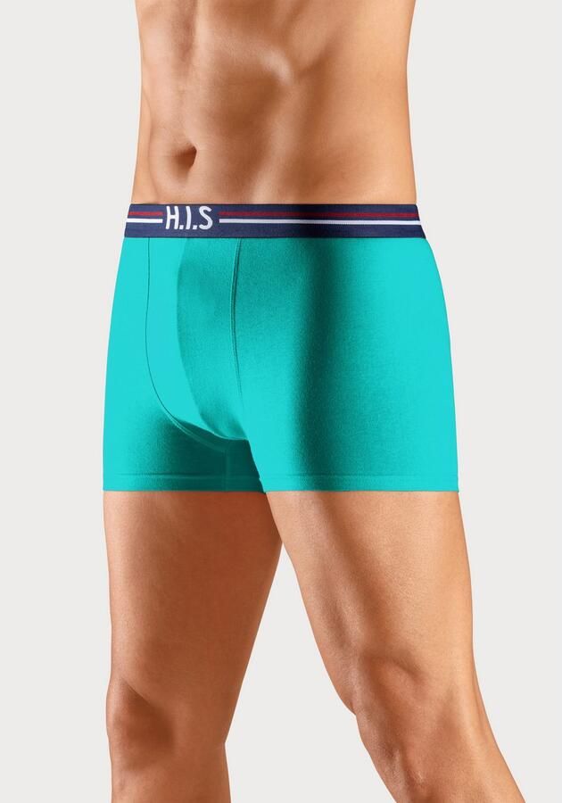 H.I.S Boxershort voor heren met strepen en logo in de band (set 5 stuks) - Foto 5