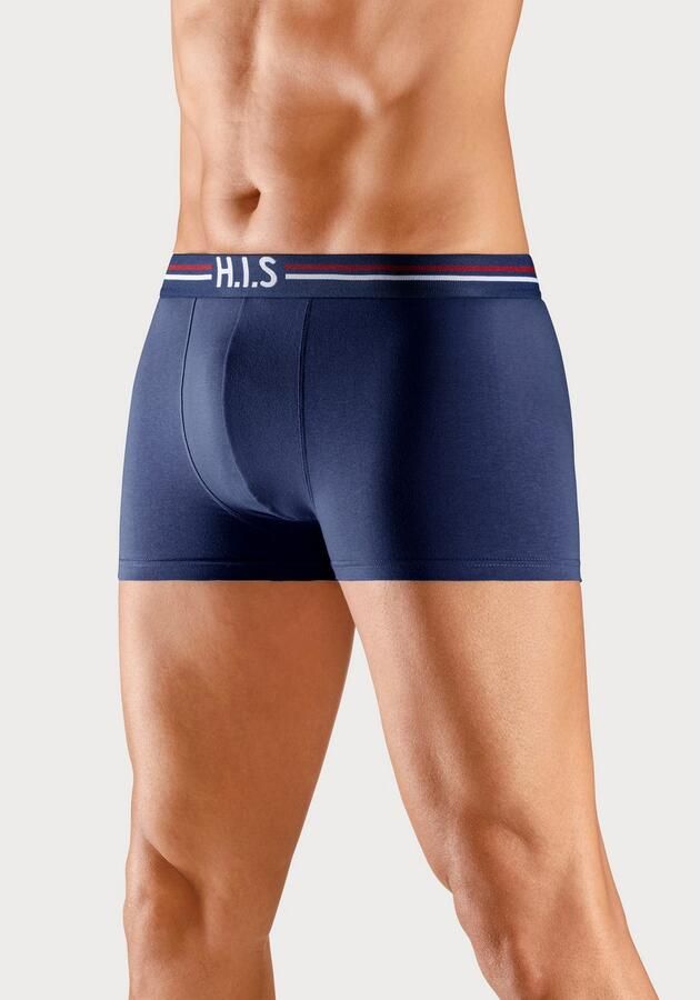 H.I.S Boxershort voor heren met strepen en logo in de band (set 5 stuks) - Foto 4