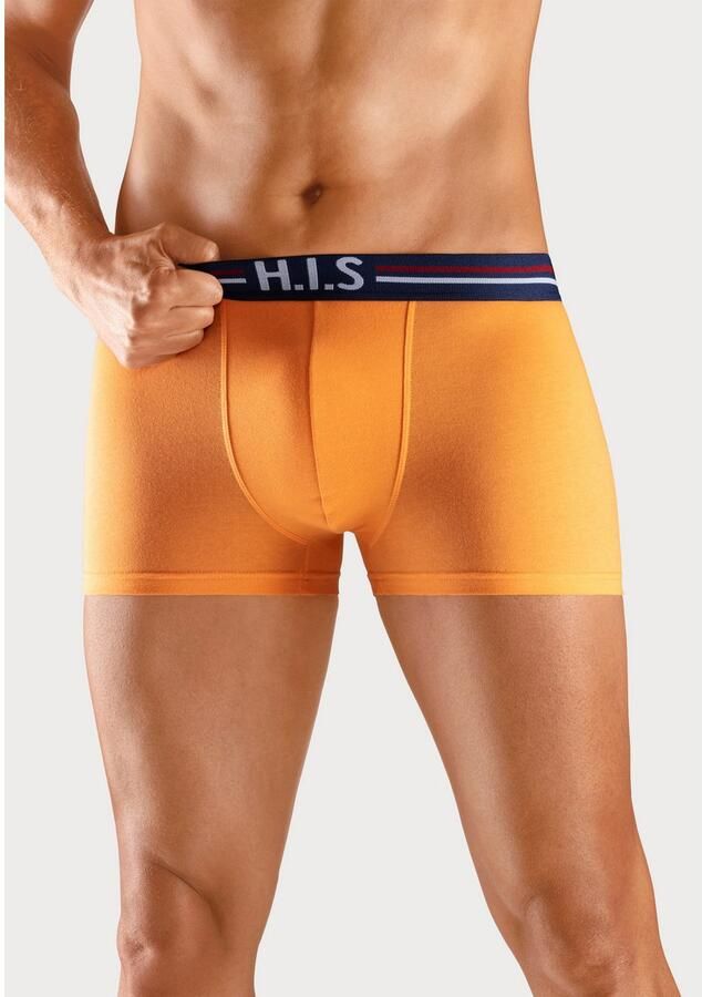 H.I.S Boxershort voor heren met strepen en logo in de band (set 5 stuks) - Foto 3