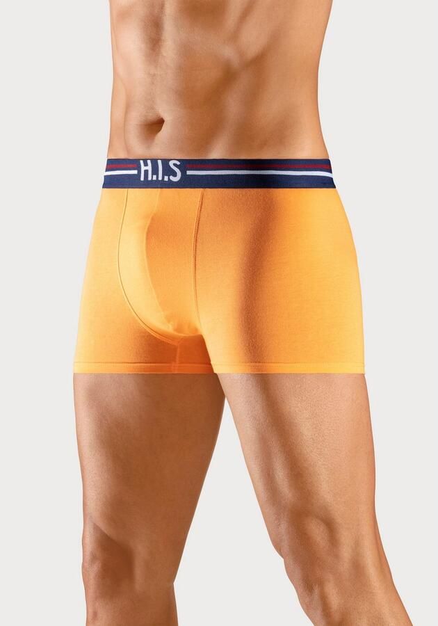 H.I.S Boxershort voor heren met strepen en logo in de band (set 5 stuks) - Foto 4