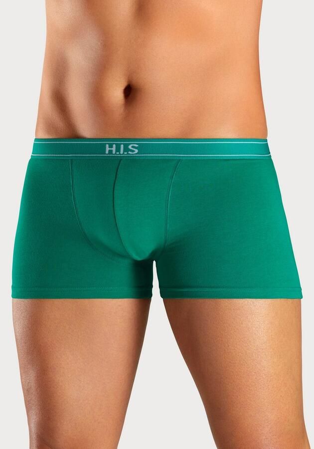 H.I.S Boxershort voor heren met strepen en logo op de band (set 5 stuks) - Foto 3
