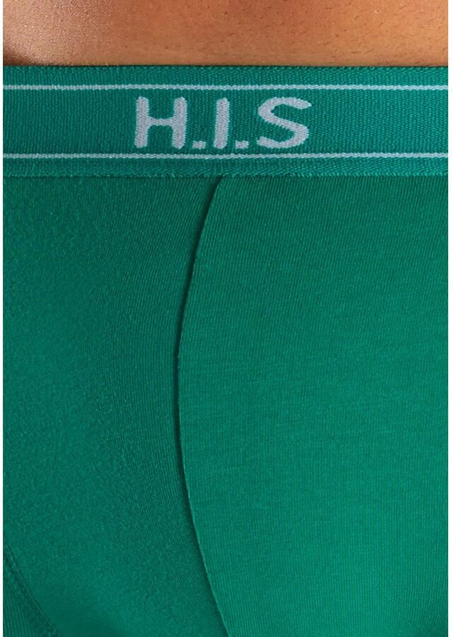 H.I.S Boxershort voor heren met strepen en logo op de band (set 5 stuks)