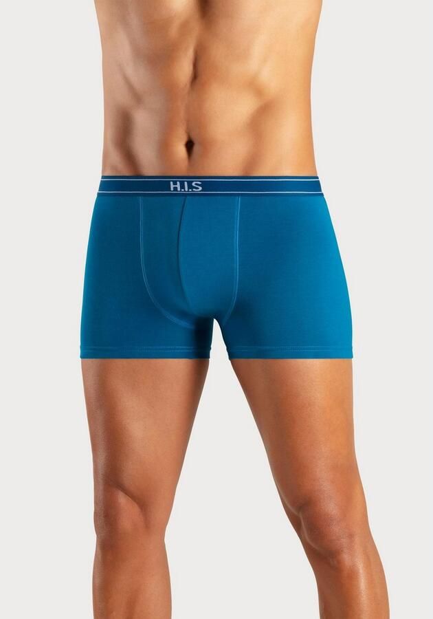 H.I.S Boxershort voor heren met strepen en logo op de band (set 5 stuks) - Foto 3