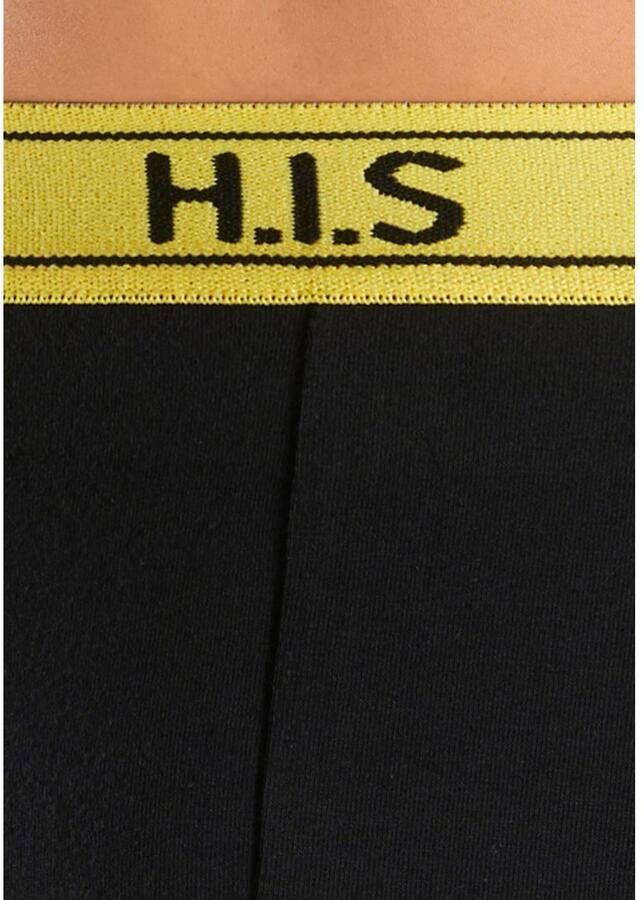 H.I.S Boxershort voor heren met strepen en logo op de band (set 5 stuks)