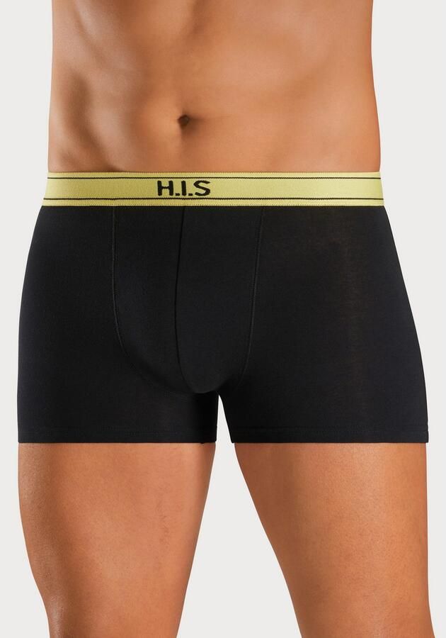 H.I.S Boxershort voor heren met strepen en logo op de band (set 5 stuks) - Foto 3