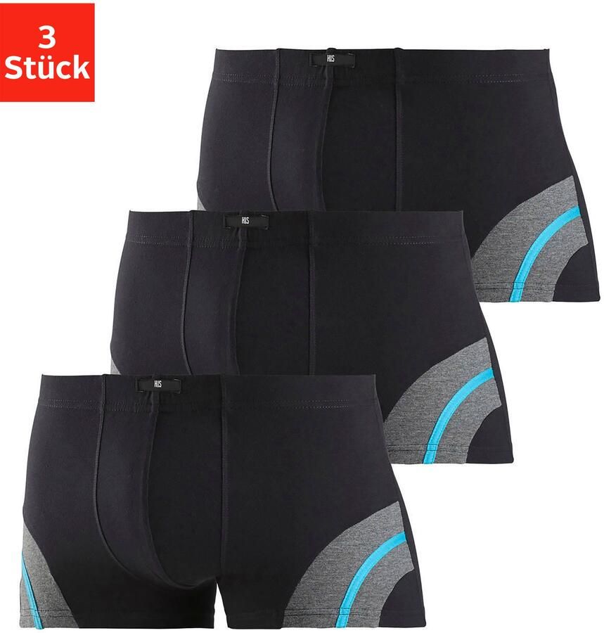 H.I.S Boxershort voor heren (set 3 stuks) - Foto 6