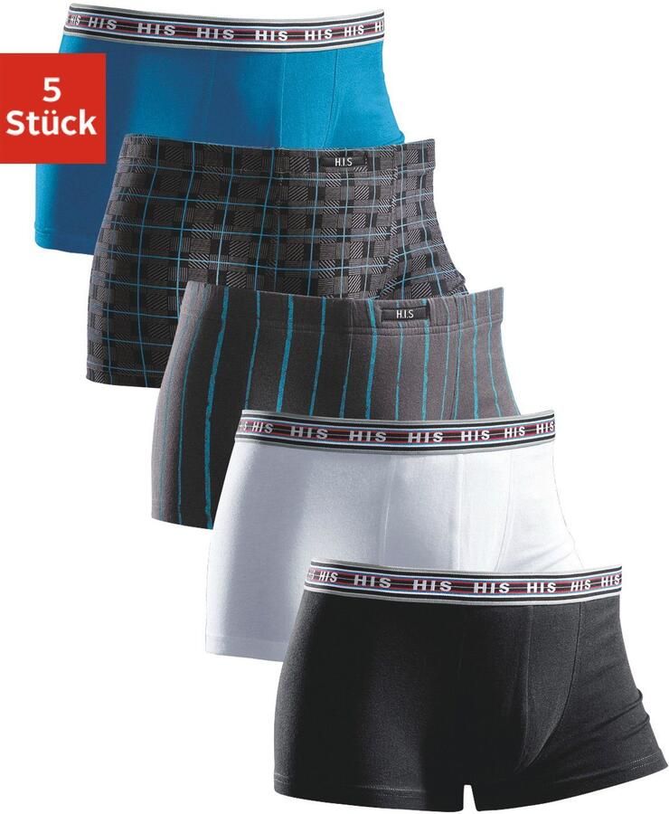 H.I.S Boxershort voor heren (set 5 stuks) - Foto 6