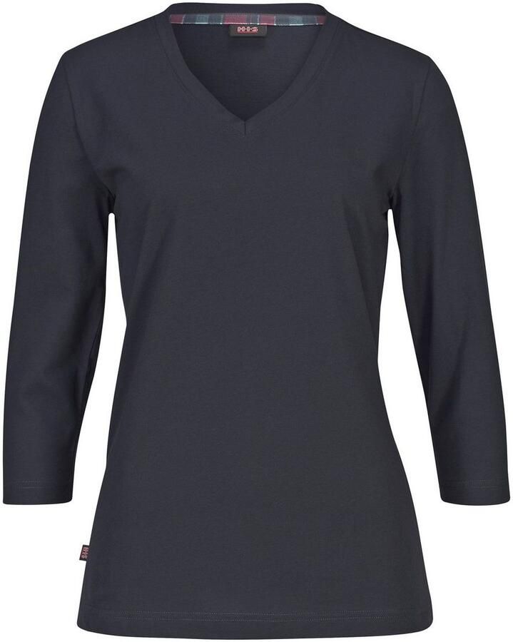 H.I.S Capripyjama met geruite broek en bijpassend basic shirt (2-delig 1 stuk)