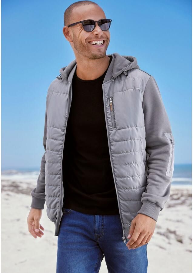 H.I.S Capuchonsweatvest in het voorste gedeelte gestikt met afneembare capuchon - Foto 4