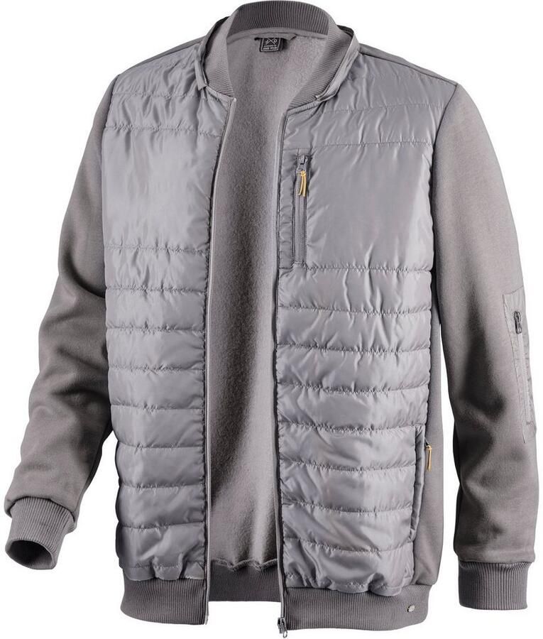 H.I.S Capuchonsweatvest in het voorste gedeelte gestikt met afneembare capuchon