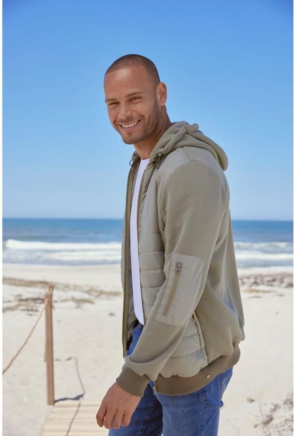 H.I.S Capuchonsweatvest in het voorste gedeelte gestikt met afneembare capuchon - Foto 5