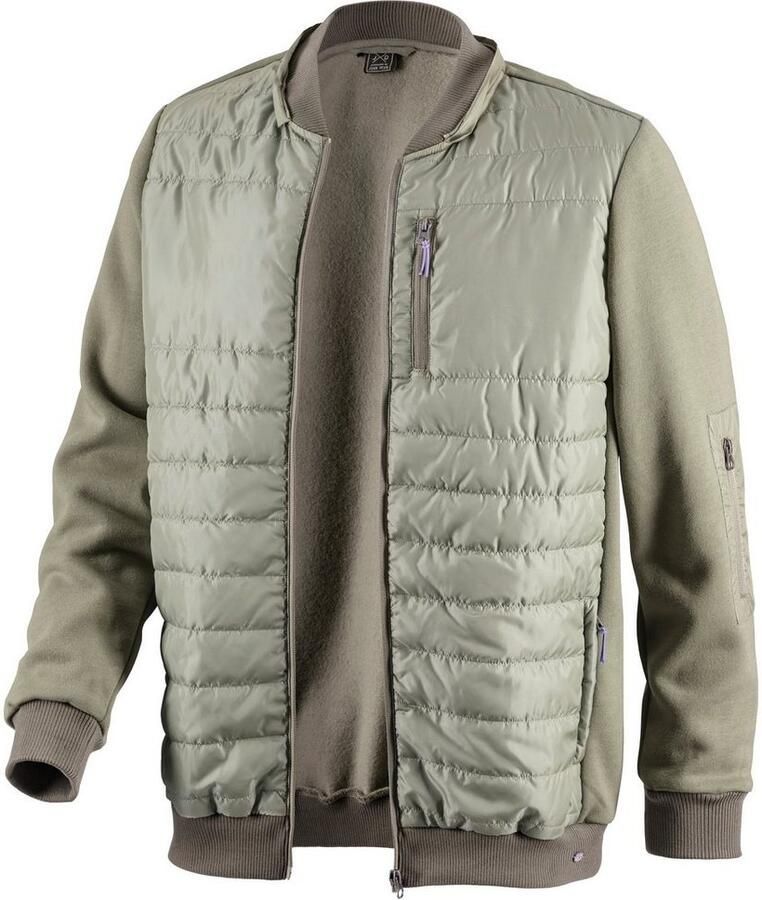 H.I.S Capuchonsweatvest in het voorste gedeelte gestikt met afneembare capuchon