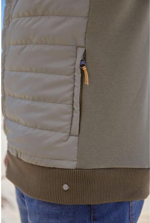 H.I.S Capuchonsweatvest in het voorste gedeelte gestikt met afneembare capuchon - Foto 6