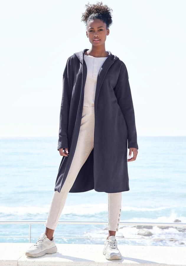 H.I.S Capuchonsweatvest met losse snit loungepak - Foto 6