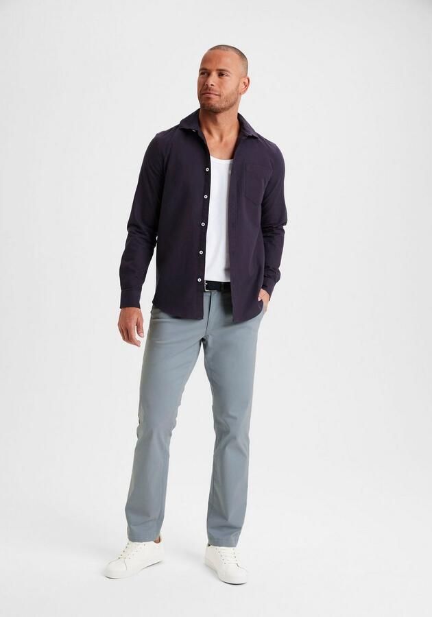 H.I.S Chino Regular fit lange broek van elastische katoenkwaliteit - Foto 5