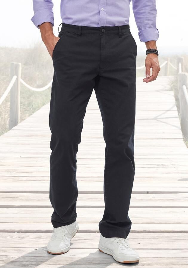 H.I.S Chino Regular fit lange broek van elastische katoenkwaliteit - Foto 7