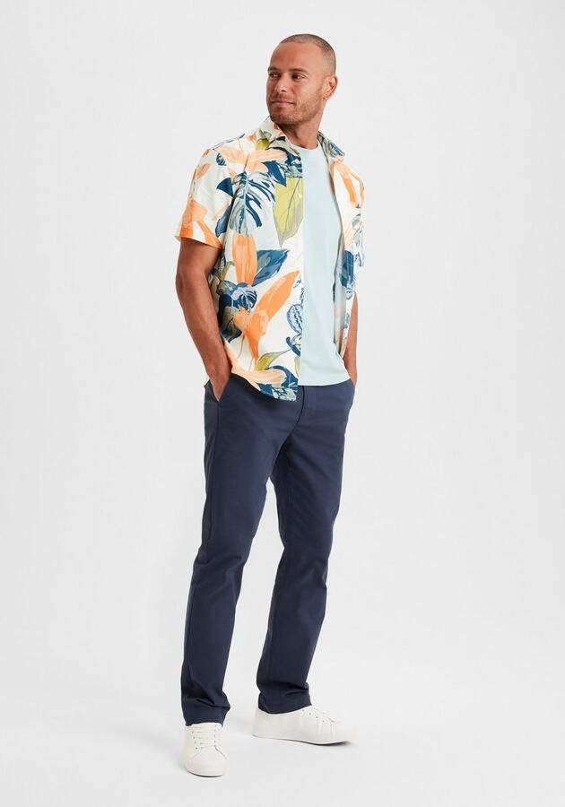 H.I.S Chino Regular fit lange broek van elastische katoenkwaliteit - Foto 5