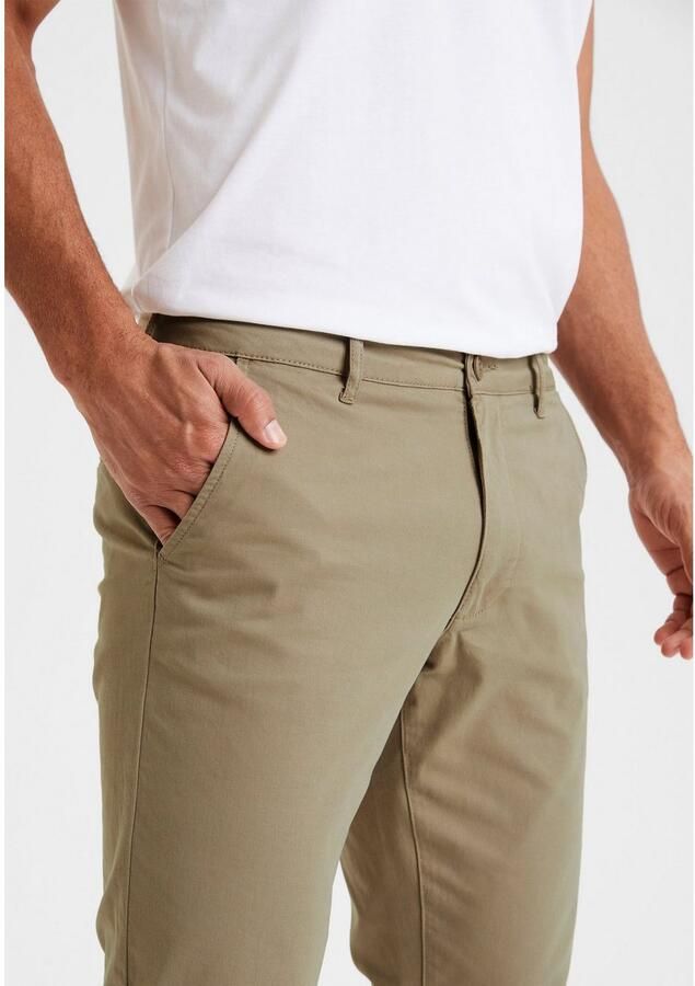 H.I.S Chino Regular fit lange broek van elastische katoenkwaliteit - Foto 2