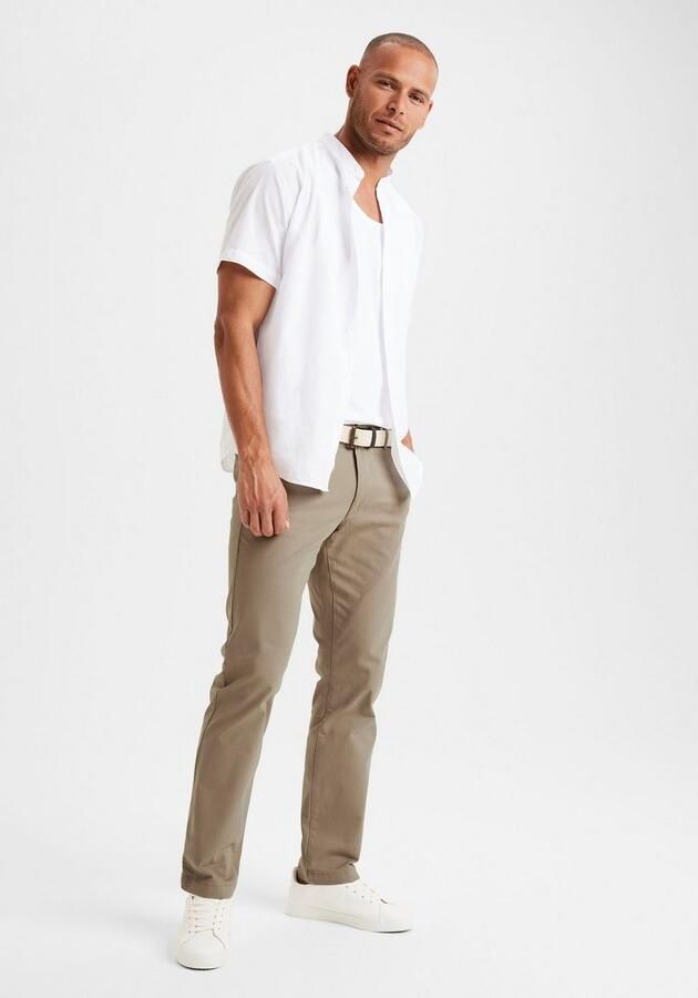 H.I.S Chino Regular fit lange broek van elastische katoenkwaliteit - Foto 5