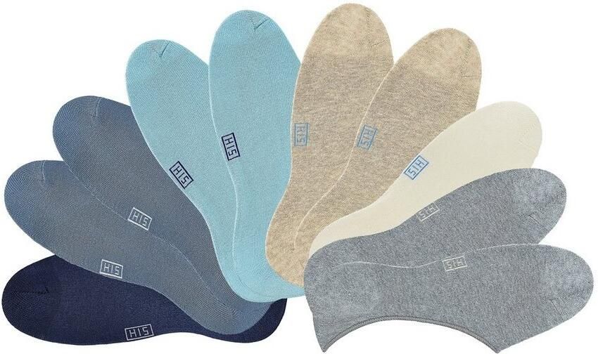 H.I.S Enkelsokken wijd uitgesneden (set 10 paar) - Foto 3