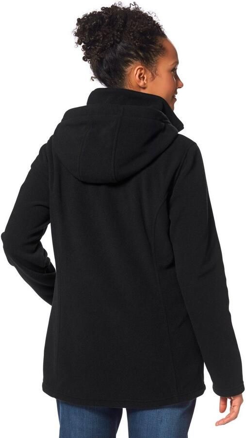 H.I.S Fleecejack Van gerecycled materiaal voor koude temperaturen met capuchon en koord ademend - Foto 6