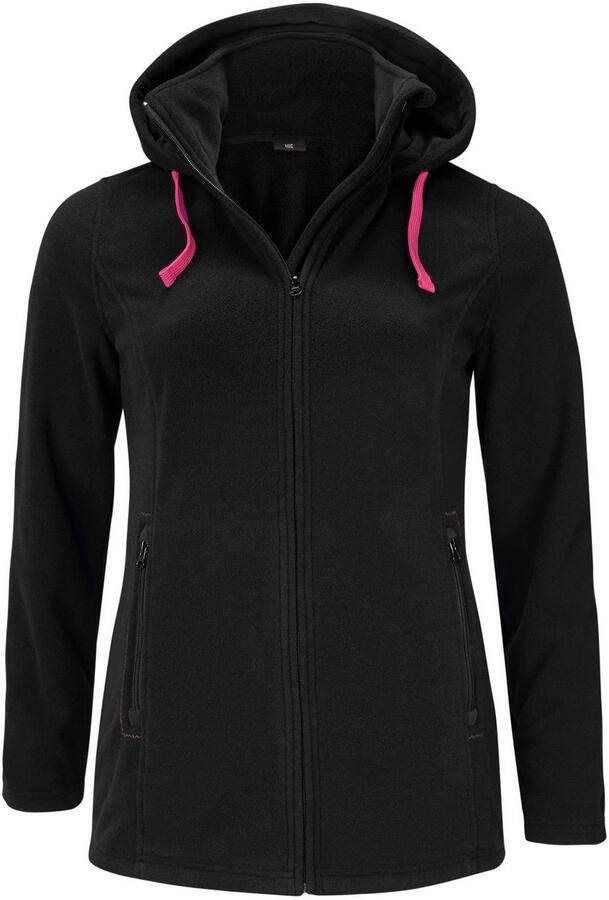 H.I.S Fleecejack Van gerecycled materiaal voor koude temperaturen met capuchon en koord ademend - Foto 5