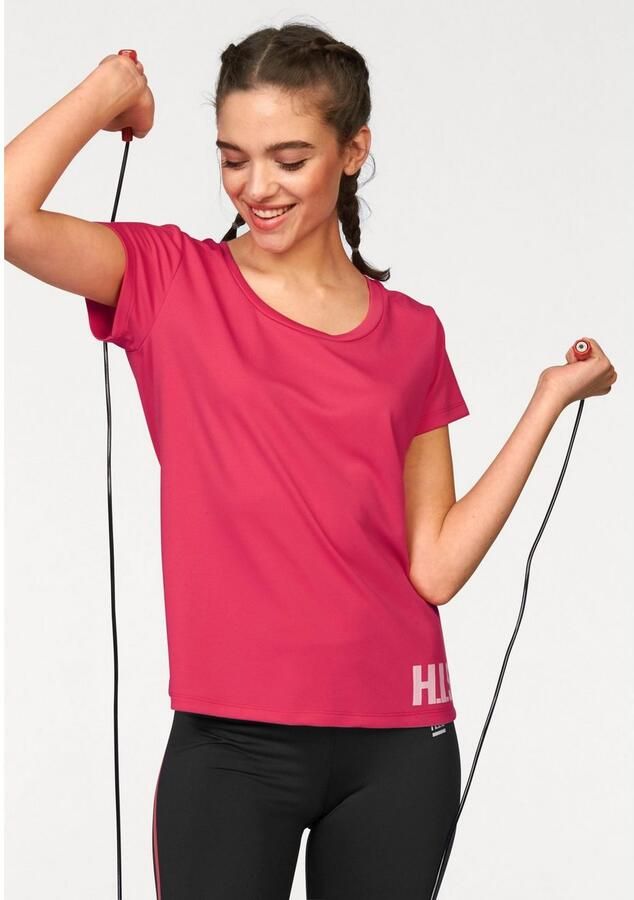 H.I.S Functioneel shirt figuuraccentuerende snit sportieve look met trendy logoprint (Set van 2) - Foto 3