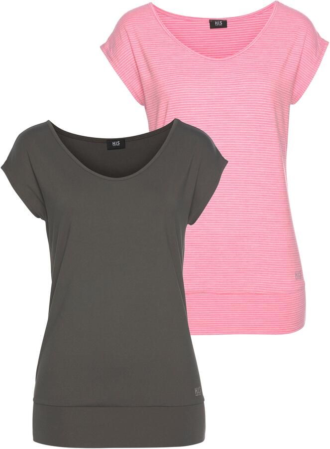 H.I.S Functioneel shirt mouwloos figuurvriendelijke snit ideaal voor sport en wandelen (Set van 2) - Foto 8