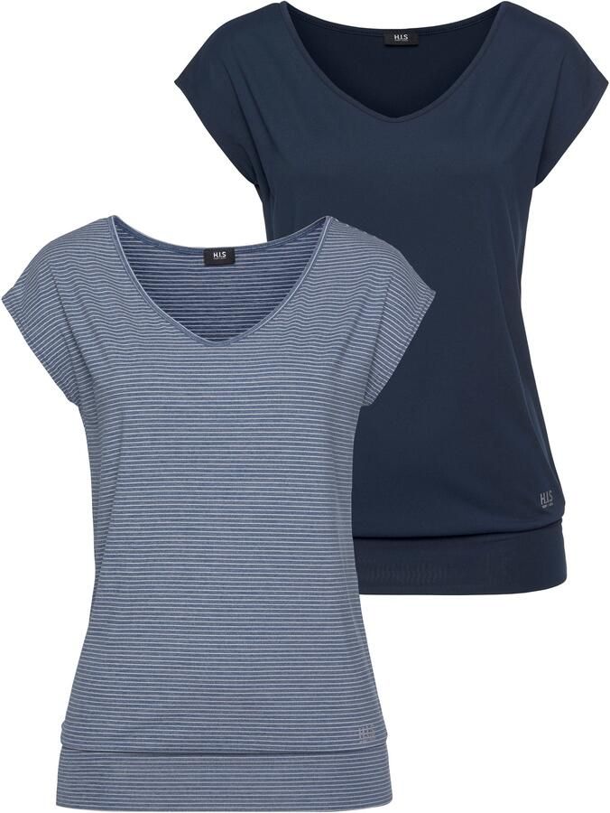 H.I.S Functioneel shirt mouwloos figuurvriendelijke snit ideaal voor sport en wandelen (Set van 2) - Foto 8