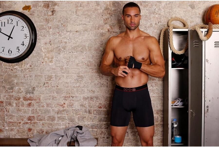 H.I.S Functionele boxershort in sportieve look met lange pijpen in microvezelkwaliteit (set 2 stuks)