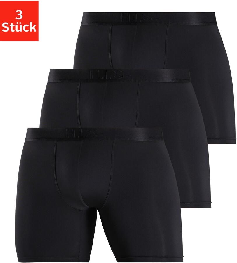 H.I.S Functionele boxershort met lange pijpen in onderhoudsvriendelijke microvezelkwaliteit (set 3 stuks) - Foto 5