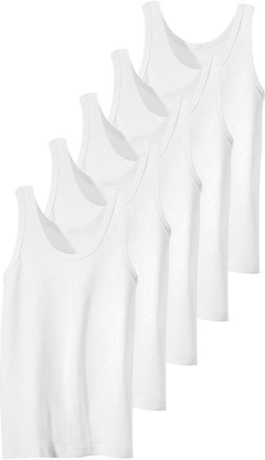 H.I.S Hemd Fijnribkwaliteit puur katoen (set 5 stuks)