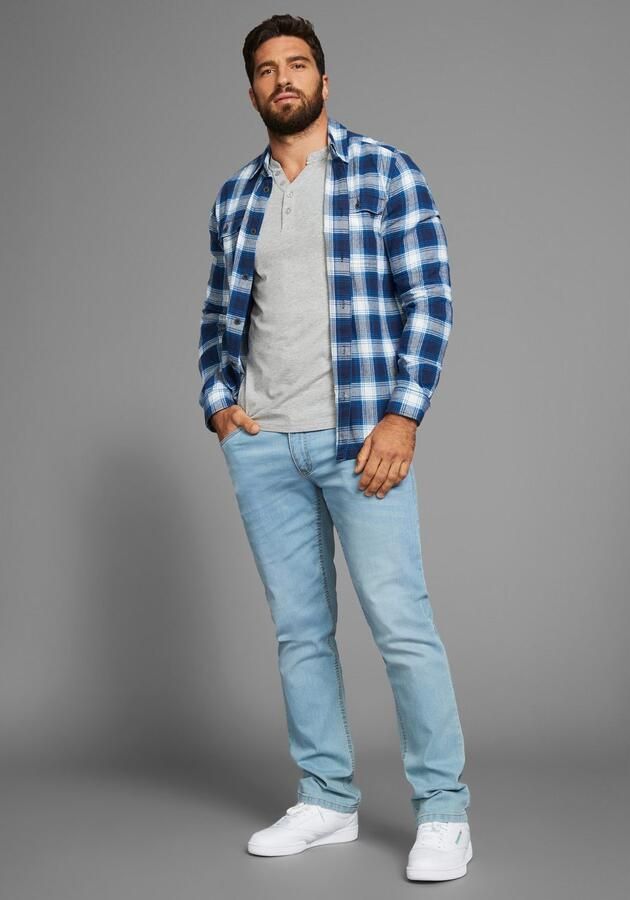 H.I.S Henleyshirt met knoopsluiting (set 2-delig 2 stuks) - Foto 6