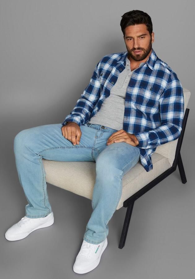 H.I.S Henleyshirt met knoopsluiting (set 2-delig 2 stuks) - Foto 7