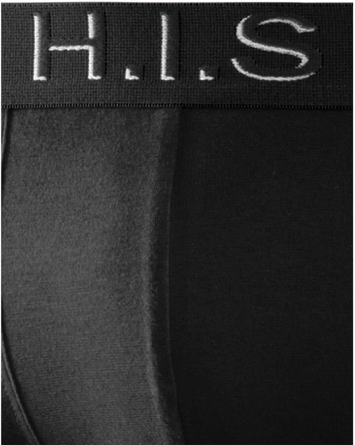 H.I.S Hipster strak zittende boxershorts aan de webband met logo-opdruk met 3d-effect (set 5 stuks) - Foto 2