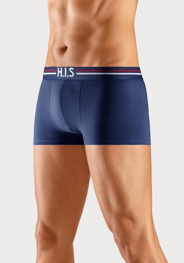 H.I.S Hipster strak zittende boxershorts met strepen van katoenmix (set 5 stuks) - Foto 5