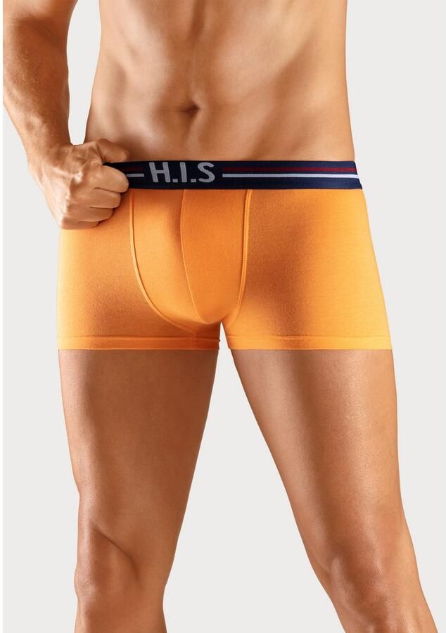 H.I.S Hipster strak zittende boxershorts met strepen van katoenmix (set 5 stuks) - Foto 3