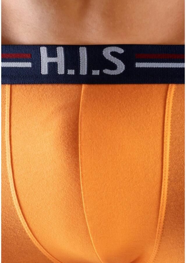 H.I.S Hipster strak zittende boxershorts met strepen van katoenmix (set 5 stuks)