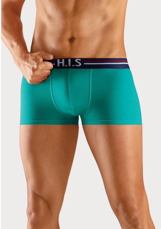 H.I.S Hipster strak zittende boxershorts met strepen van katoenmix (set 5 stuks) - Foto 3