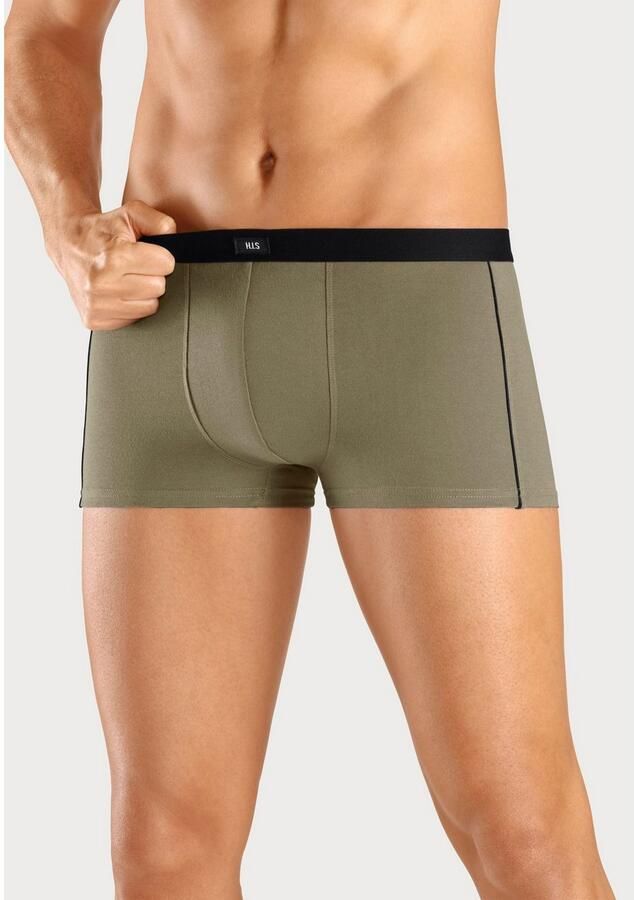 H.I.S Hipster strak zittende boxershorts van katoenmix (set 3 stuks)