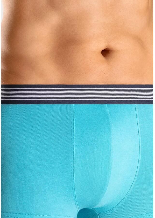 H.I.S Hipster strak zittende boxershorts van katoenmix (set 4 stuks)