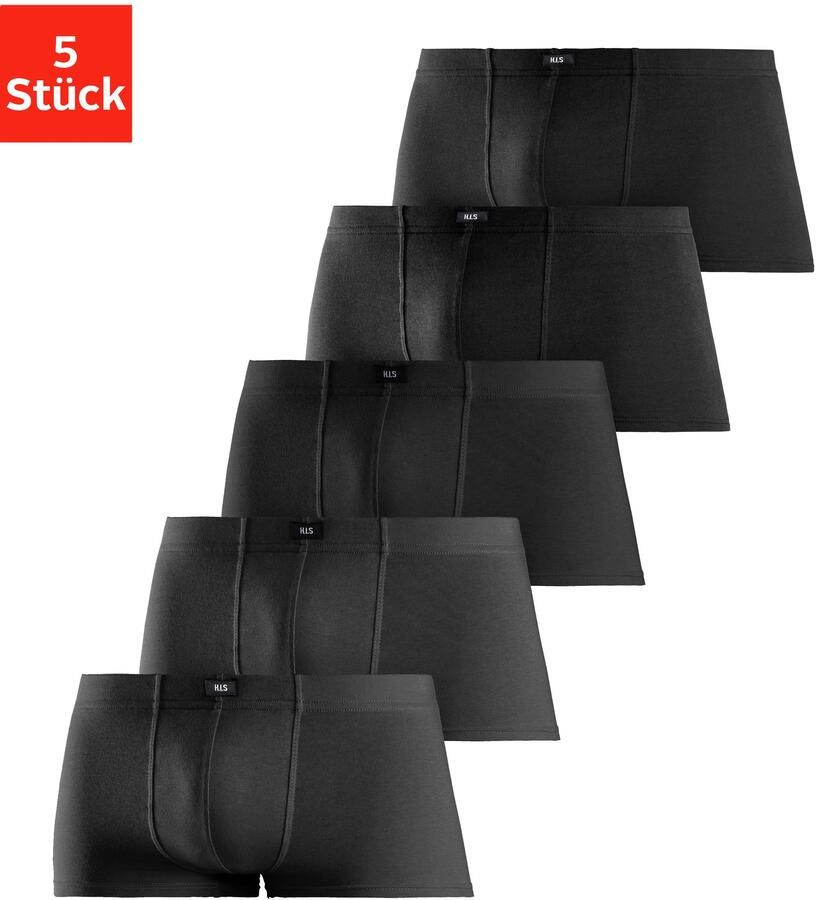 H.I.S Hipster strak zittende boxershorts van katoenstretch (set 5 stuks) - Foto 6