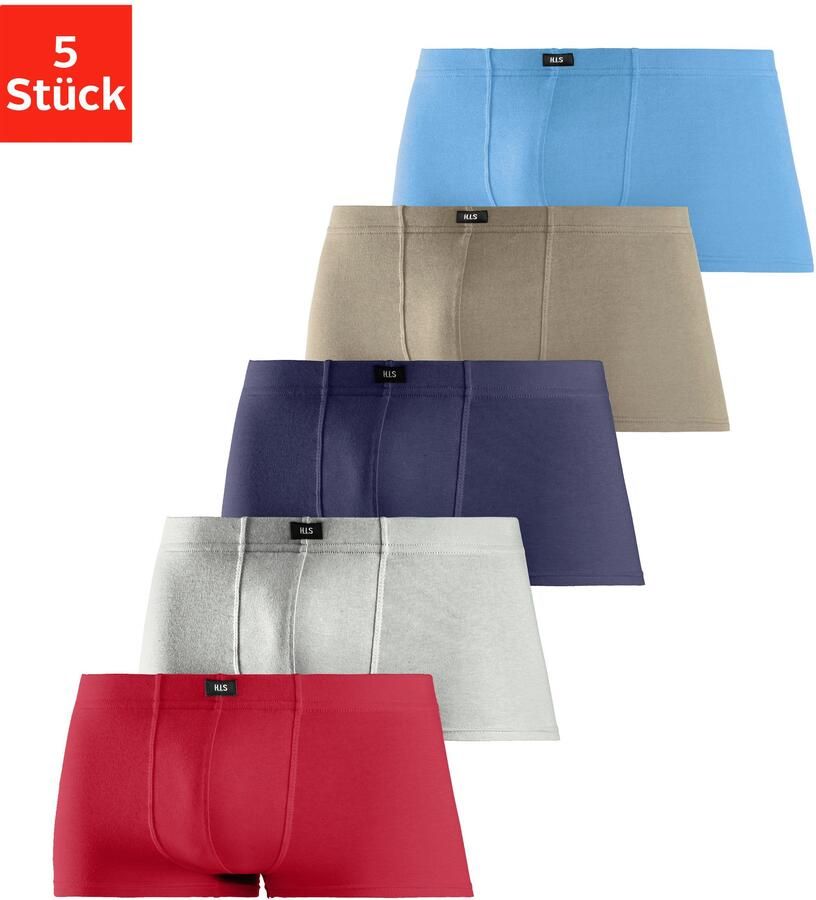 H.I.S Hipster strak zittende boxershorts van katoenstretch (set 5 stuks) - Foto 6