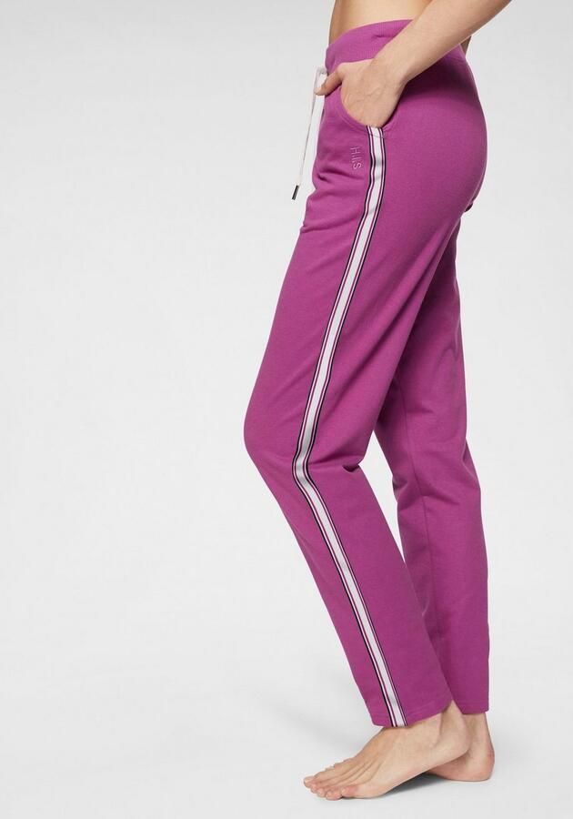 H.I.S Homewearbroek -loungebroek met zijstrepen en insteekzakken loungewear - Foto 3