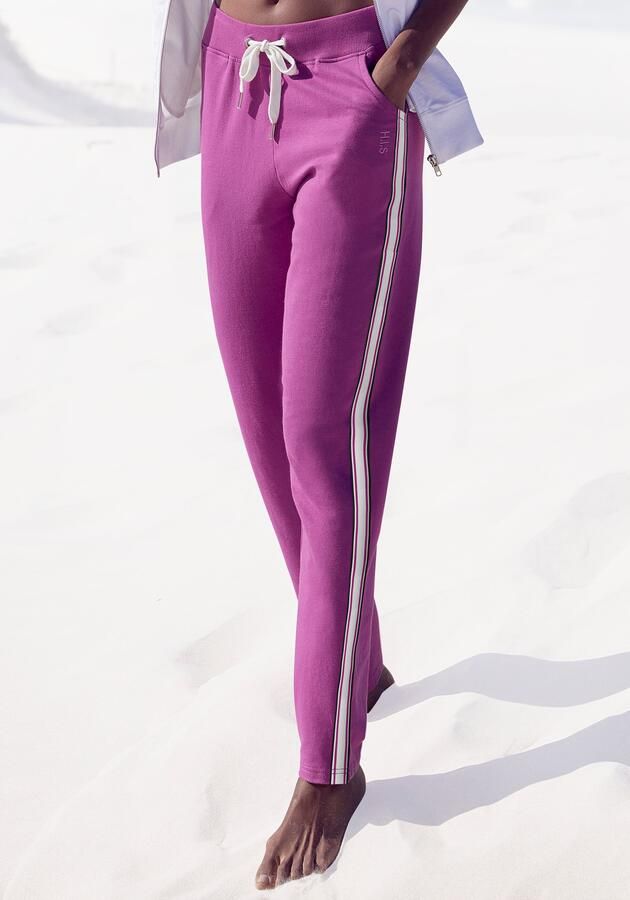 H.I.S Homewearbroek -loungebroek met zijstrepen en insteekzakken loungewear - Foto 5