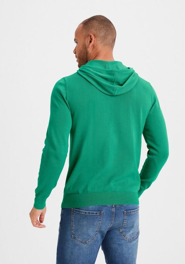 H.I.S Hoodie Gebreide trui met capuchon Fijn breisel van onderhoudsvriendelijke katoenmix - Foto 4