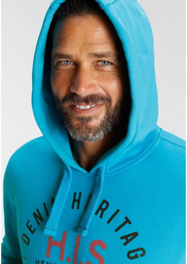 H.I.S Hoodie Lange mouwen casual pasvorm met kangoeroezak - Foto 2