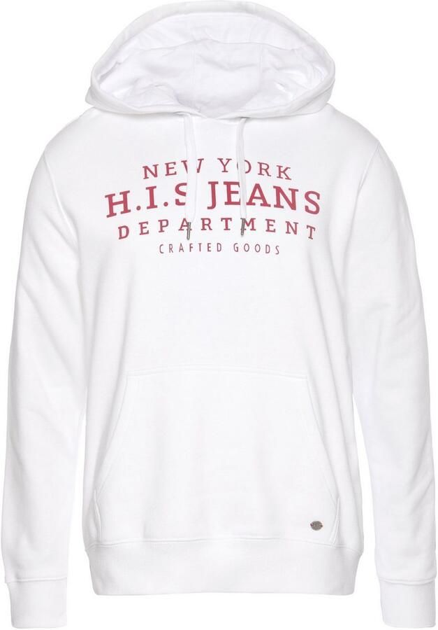 H.I.S Hoodie met print en badge capuchon voor sportieve outfits - Foto 4